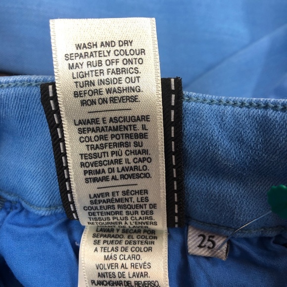 7 For All Mankind Blue Skinny Jeans Pants Denim ((size 25)) - Picture 9 of 9
